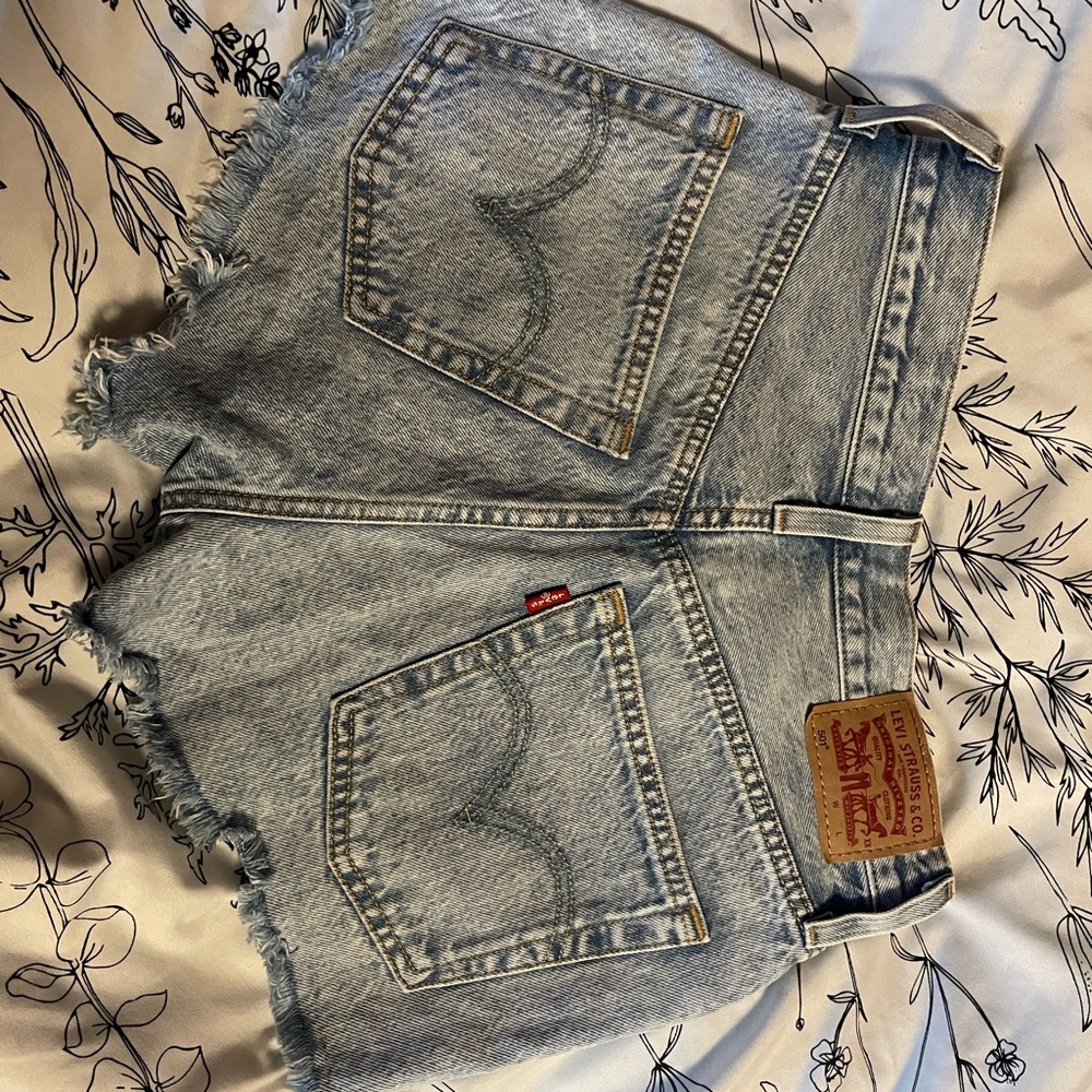 Levi's Light Blue 501 Shorts